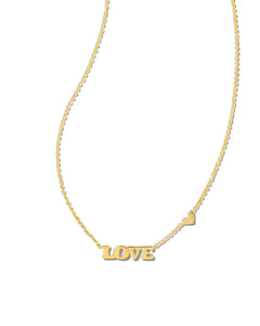Love Pendant Necklace - Gold