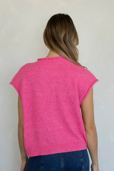 Piper Vest Cardigan: LAVENDER / S