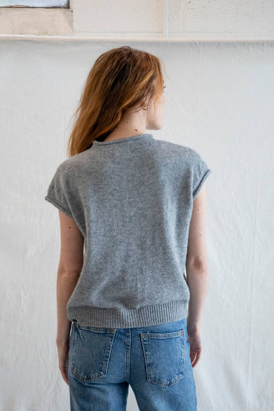 Piper Vest Cardigan: LAVENDER / S