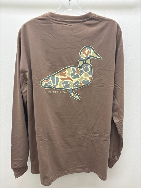 Field Camo Logo LS Walnut