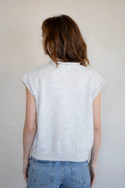 Piper Vest Cardigan: LAVENDER / S