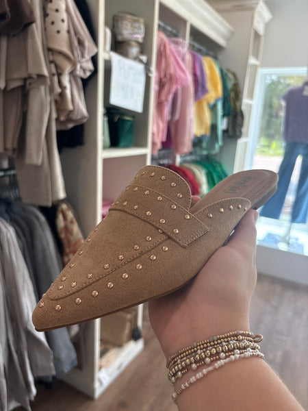 Mischief - Camel Faux Suede