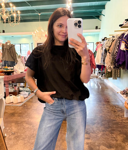 Black Bubble Tee