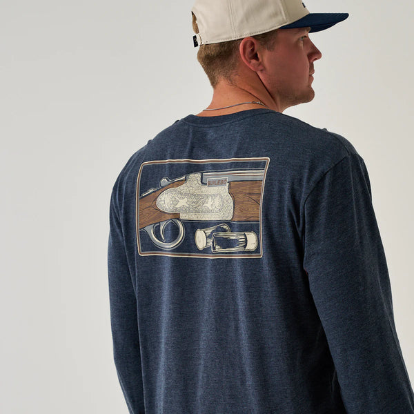 Burlebo Shotgun Long Sleeve Heather Navy