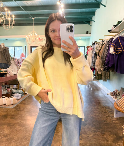 Daisy Drop Shoulder Sweater