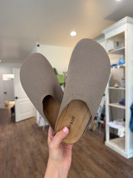 Oatmeal Knit Mule