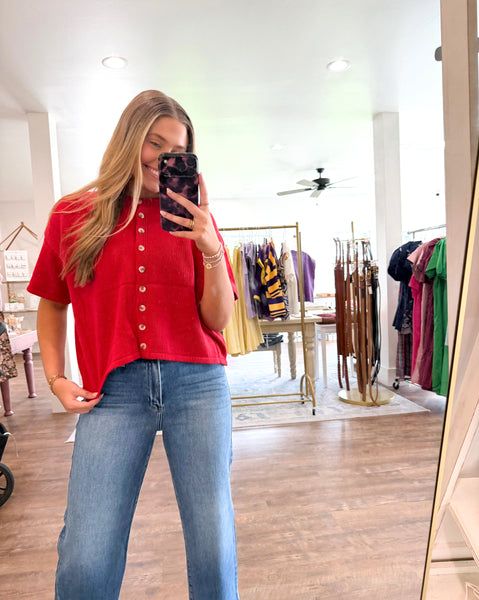 Short Sleeve Sweater Cardigan