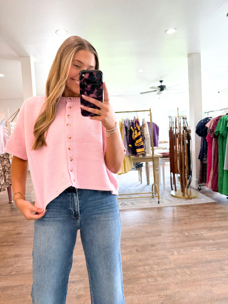 Short Sleeve Sweater Cardigan