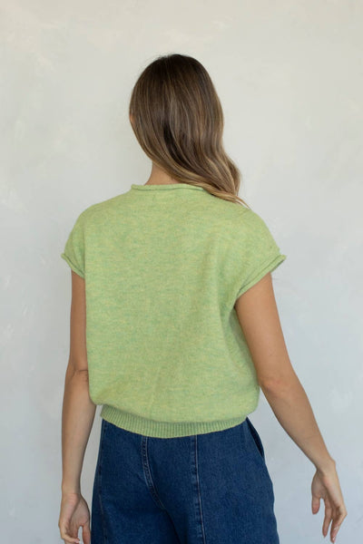 Piper Vest Cardigan: LAVENDER / S