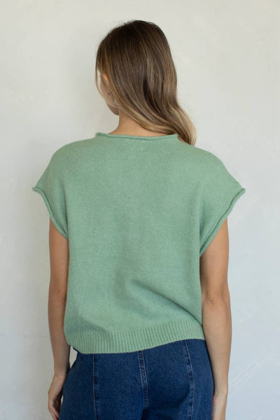 Piper Vest Cardigan: LAVENDER / S